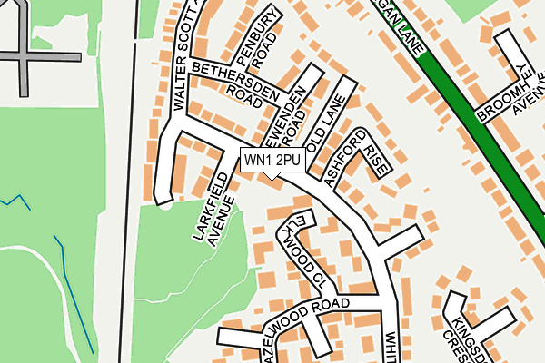 WN1 2PU map - OS OpenMap – Local (Ordnance Survey)