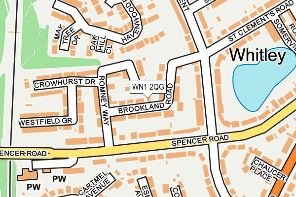 WN1 2QG map - OS OpenMap – Local (Ordnance Survey)