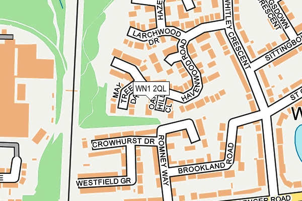 WN1 2QL map - OS OpenMap – Local (Ordnance Survey)