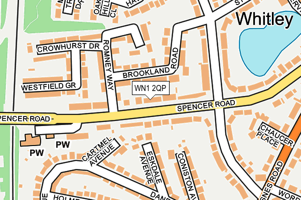 WN1 2QP map - OS OpenMap – Local (Ordnance Survey)