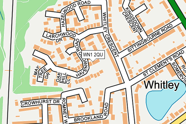 WN1 2QU map - OS OpenMap – Local (Ordnance Survey)