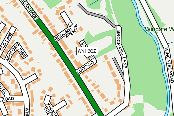 WN1 2QZ map - OS OpenMap – Local (Ordnance Survey)