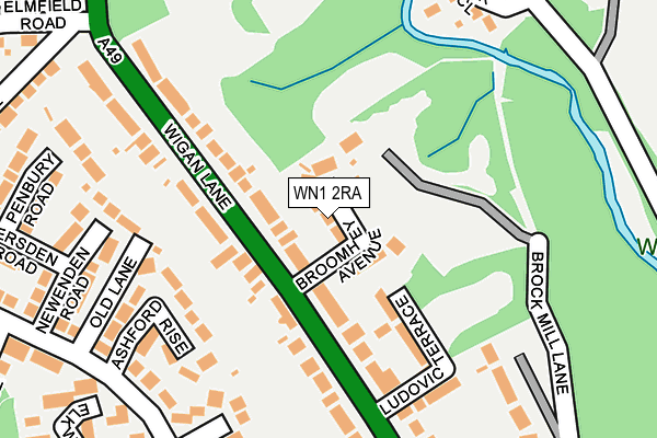 WN1 2RA map - OS OpenMap – Local (Ordnance Survey)