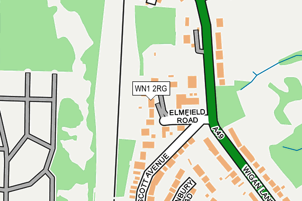 WN1 2RG map - OS OpenMap – Local (Ordnance Survey)
