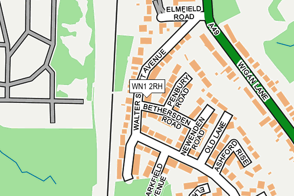 WN1 2RH map - OS OpenMap – Local (Ordnance Survey)
