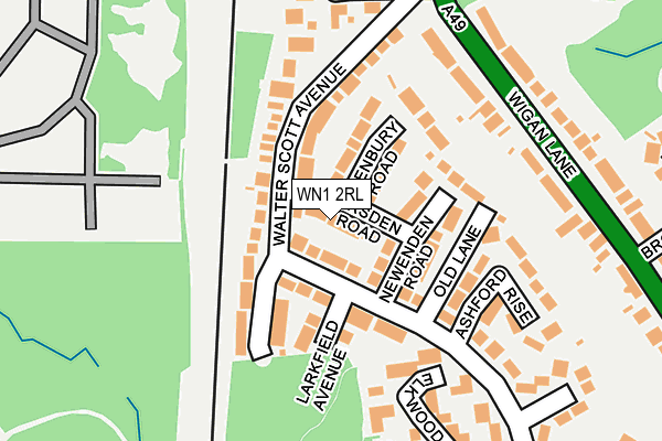WN1 2RL map - OS OpenMap – Local (Ordnance Survey)