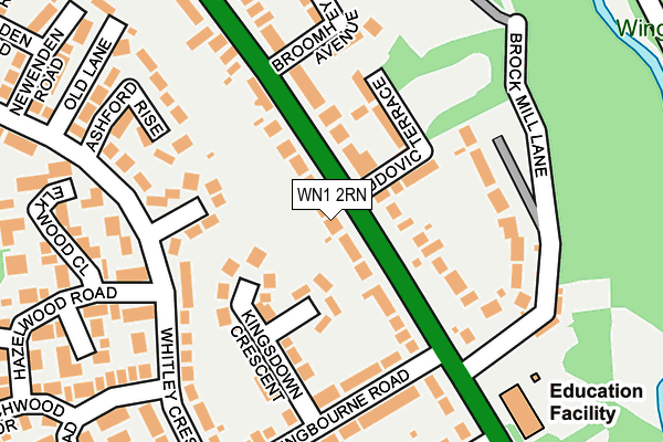 WN1 2RN map - OS OpenMap – Local (Ordnance Survey)