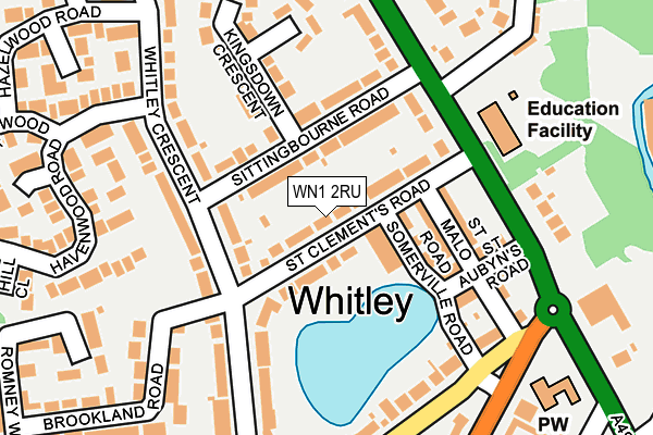 WN1 2RU map - OS OpenMap – Local (Ordnance Survey)