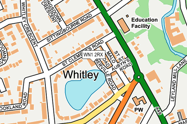 WN1 2RX map - OS OpenMap – Local (Ordnance Survey)
