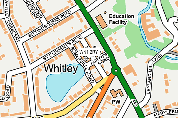 WN1 2RY map - OS OpenMap – Local (Ordnance Survey)