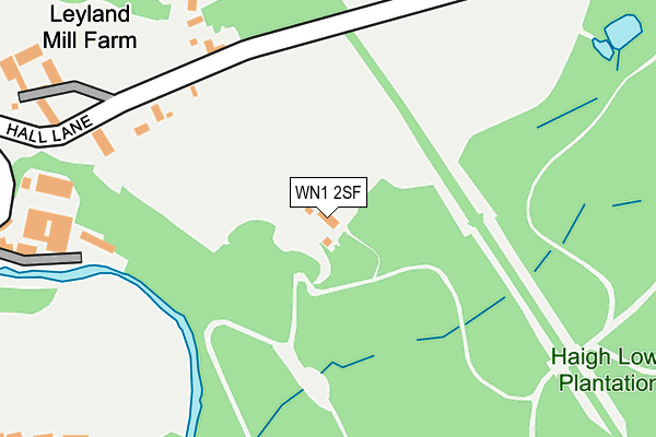 WN1 2SF map - OS OpenMap – Local (Ordnance Survey)