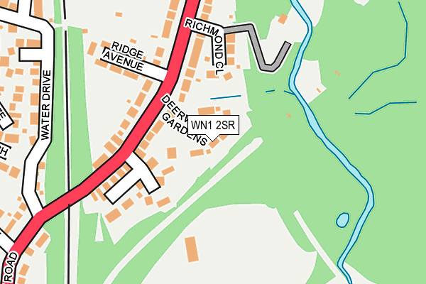 WN1 2SR map - OS OpenMap – Local (Ordnance Survey)