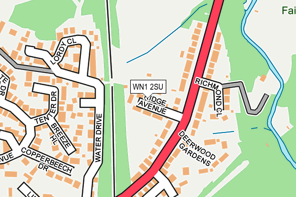 WN1 2SU map - OS OpenMap – Local (Ordnance Survey)