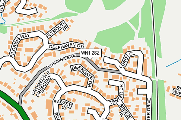 WN1 2SZ map - OS OpenMap – Local (Ordnance Survey)