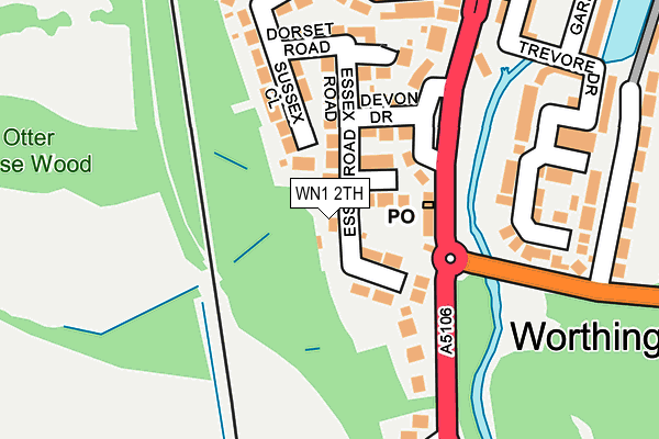 WN1 2TH map - OS OpenMap – Local (Ordnance Survey)