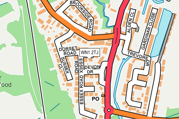 WN1 2TJ map - OS OpenMap – Local (Ordnance Survey)