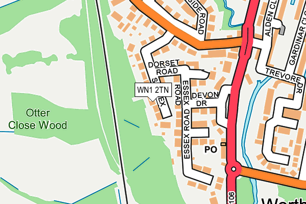 WN1 2TN map - OS OpenMap – Local (Ordnance Survey)