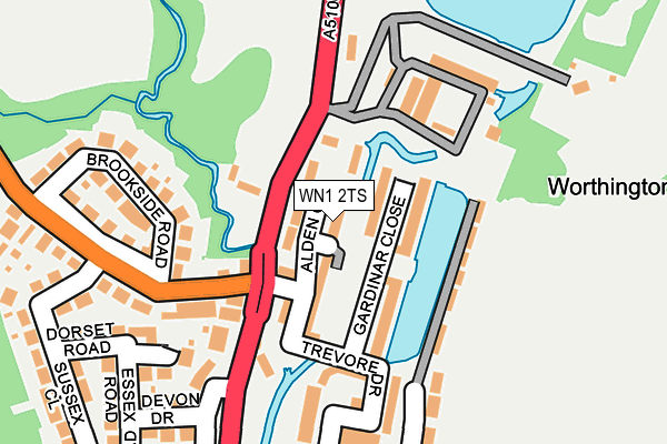 WN1 2TS map - OS OpenMap – Local (Ordnance Survey)