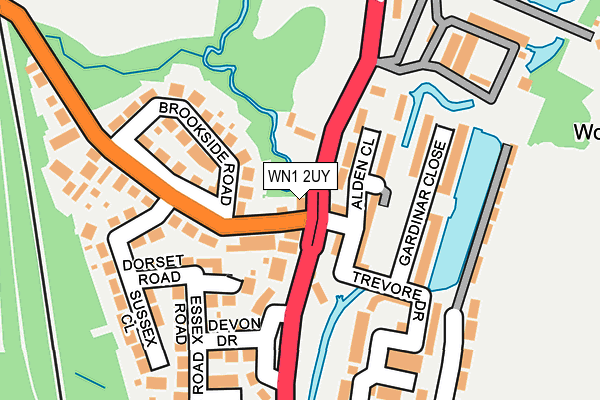 WN1 2UY map - OS OpenMap – Local (Ordnance Survey)