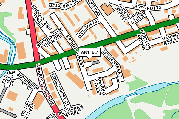 WN1 3AZ map - OS OpenMap – Local (Ordnance Survey)
