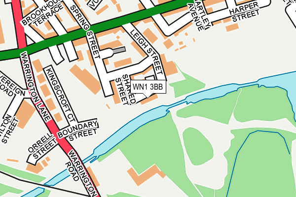 WN1 3BB map - OS OpenMap – Local (Ordnance Survey)