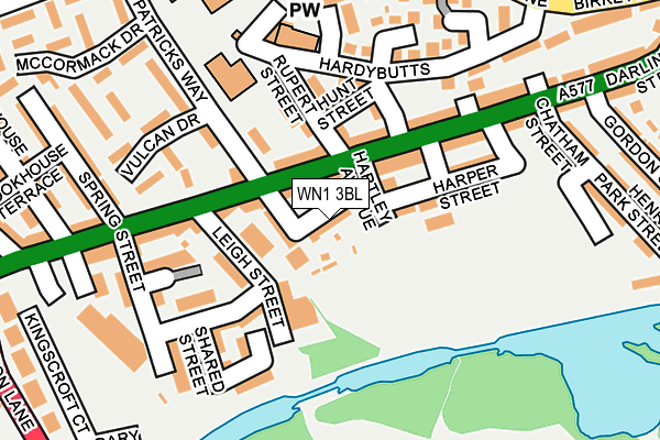 WN1 3BL map - OS OpenMap – Local (Ordnance Survey)
