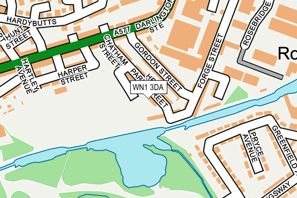 WN1 3DA map - OS OpenMap – Local (Ordnance Survey)