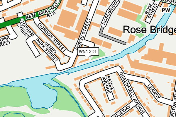 WN1 3DT map - OS OpenMap – Local (Ordnance Survey)