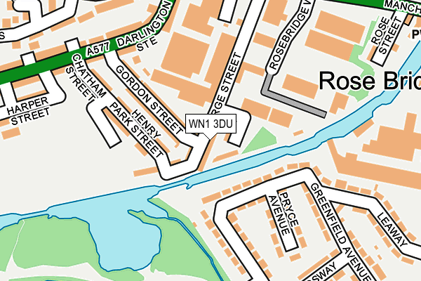 WN1 3DU map - OS OpenMap – Local (Ordnance Survey)