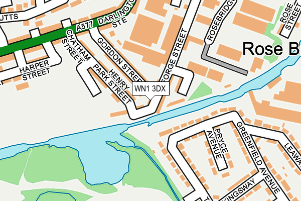 WN1 3DX map - OS OpenMap – Local (Ordnance Survey)