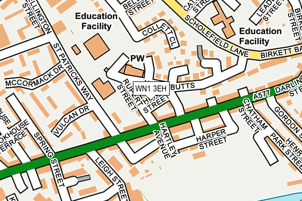 WN1 3EH map - OS OpenMap – Local (Ordnance Survey)