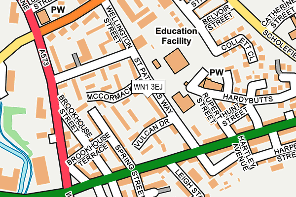 WN1 3EJ map - OS OpenMap – Local (Ordnance Survey)