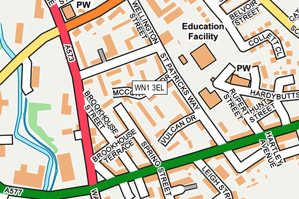 WN1 3EL map - OS OpenMap – Local (Ordnance Survey)