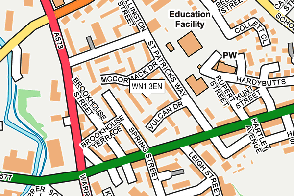 WN1 3EN map - OS OpenMap – Local (Ordnance Survey)
