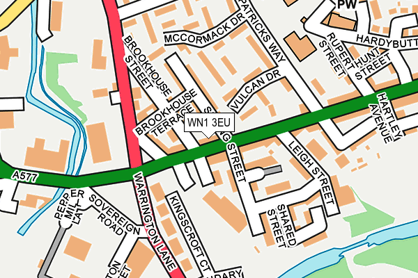 WN1 3EU map - OS OpenMap – Local (Ordnance Survey)