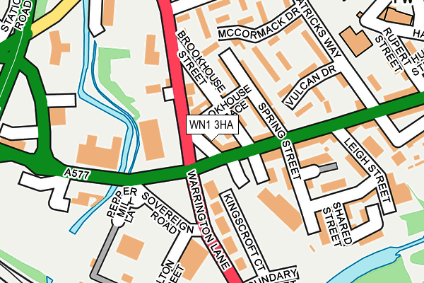 WN1 3HA map - OS OpenMap – Local (Ordnance Survey)