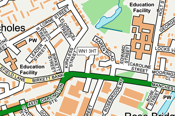 WN1 3HT map - OS OpenMap – Local (Ordnance Survey)