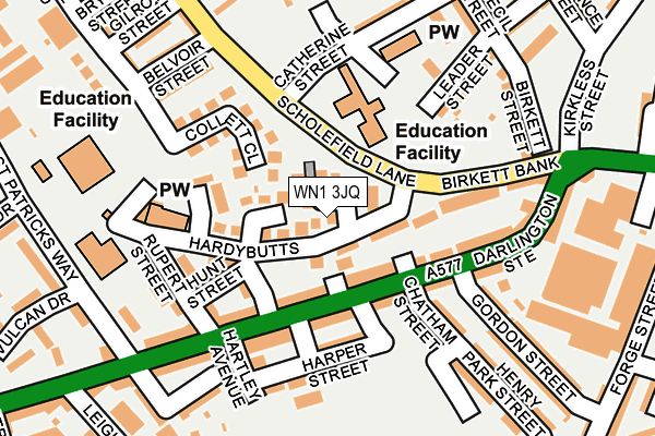 WN1 3JQ map - OS OpenMap – Local (Ordnance Survey)