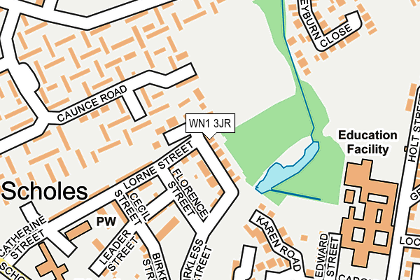WN1 3JR map - OS OpenMap – Local (Ordnance Survey)
