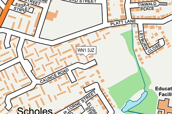WN1 3JZ map - OS OpenMap – Local (Ordnance Survey)