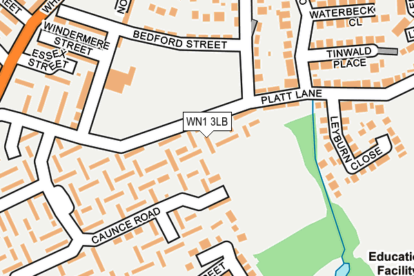WN1 3LB map - OS OpenMap – Local (Ordnance Survey)