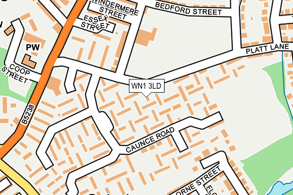 WN1 3LD map - OS OpenMap – Local (Ordnance Survey)