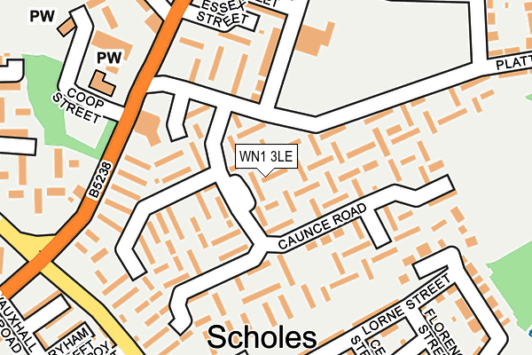 WN1 3LE map - OS OpenMap – Local (Ordnance Survey)