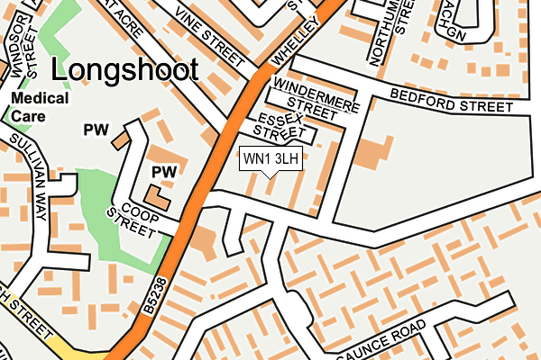 WN1 3LH map - OS OpenMap – Local (Ordnance Survey)