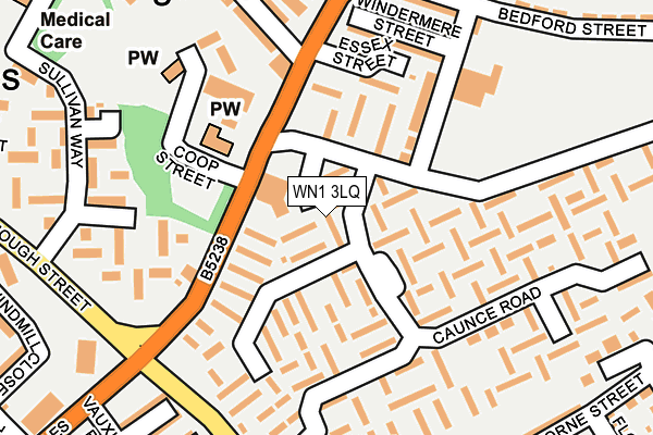 WN1 3LQ map - OS OpenMap – Local (Ordnance Survey)
