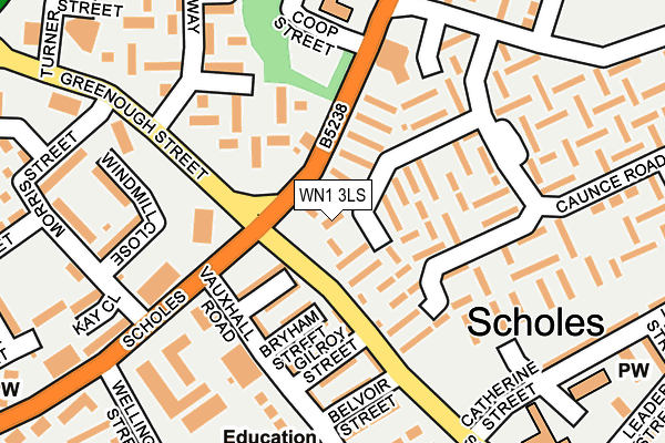 WN1 3LS map - OS OpenMap – Local (Ordnance Survey)