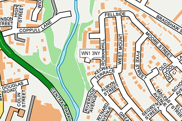 WN1 3NY map - OS OpenMap – Local (Ordnance Survey)