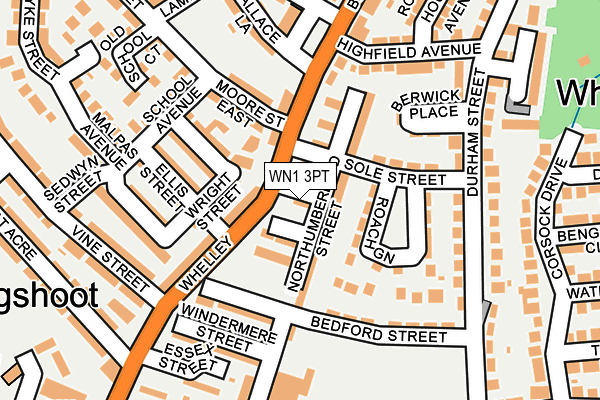 WN1 3PT map - OS OpenMap – Local (Ordnance Survey)