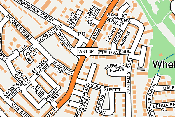 WN1 3PU map - OS OpenMap – Local (Ordnance Survey)
