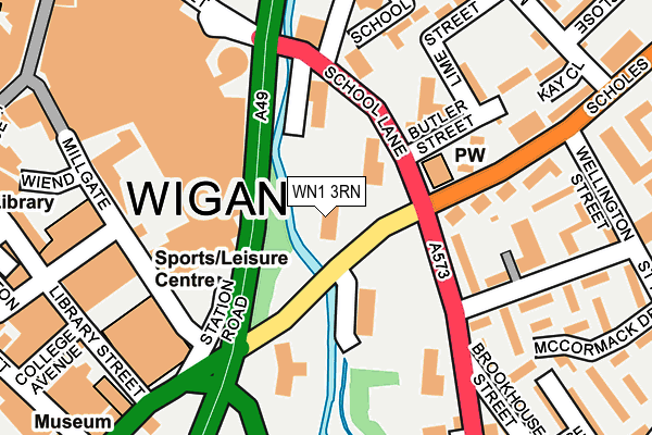 WN1 3RN map - OS OpenMap – Local (Ordnance Survey)